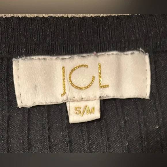 JCL Black Ribbed Dress 
Size  S/M - Picture 3 of 3